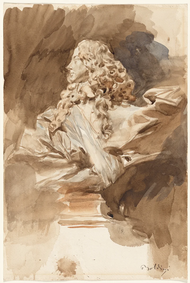 Bust of Francesco I d'Este by Giovanni Boldini
Gian Lorenzo Bernini, drawing, 1885-1895