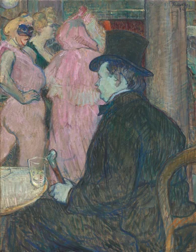Maxime Dethomas by Henri de Toulouse-Lautrec, painting, 1896