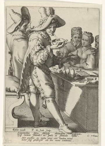 Beter hard geblazen dan de mond verbrand by Unknown, print, 1590-1632