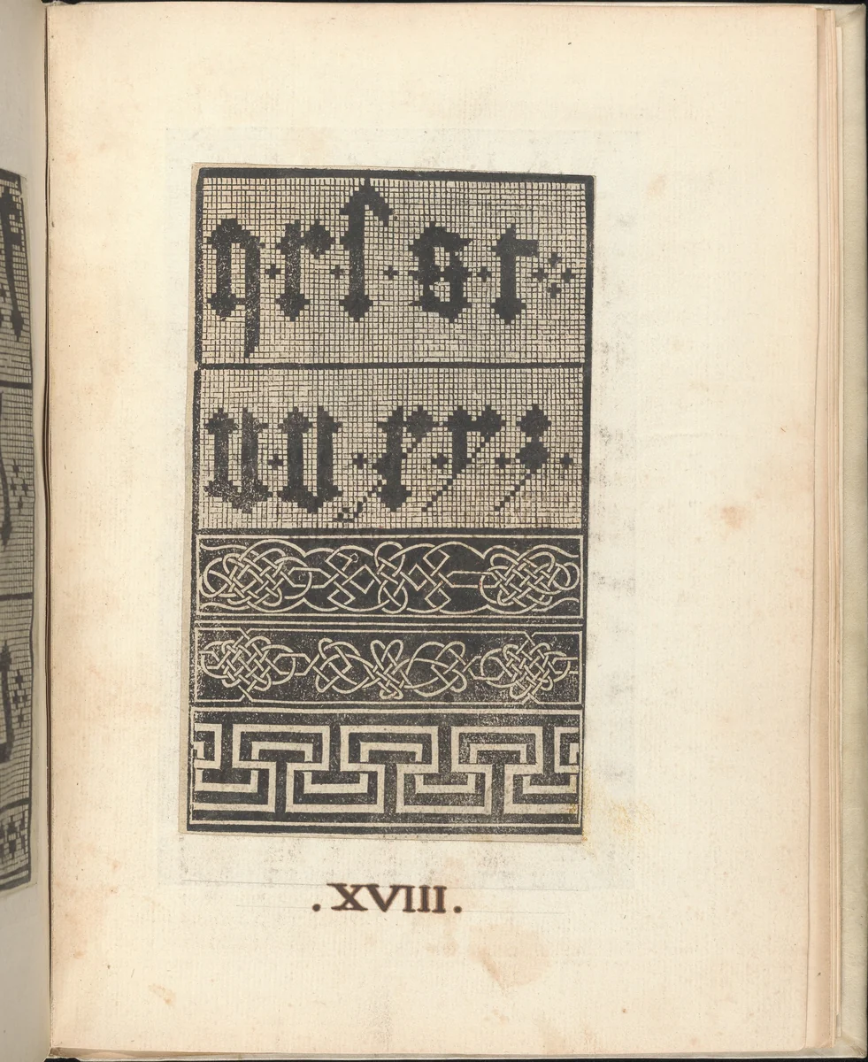 Esemplario di lavori, page 17 (verso) by Nicolò Zoppino, book, 1529