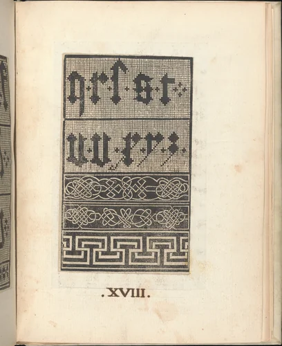 Esemplario di lavori, page 17 (verso) by Nicolò Zoppino, book, 1529