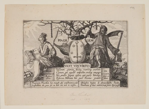 Title, from Views in the Surroundings of Haarlem (Plaisante Plaetsen) by Claes Jansz Visscher, print, 1610-1620