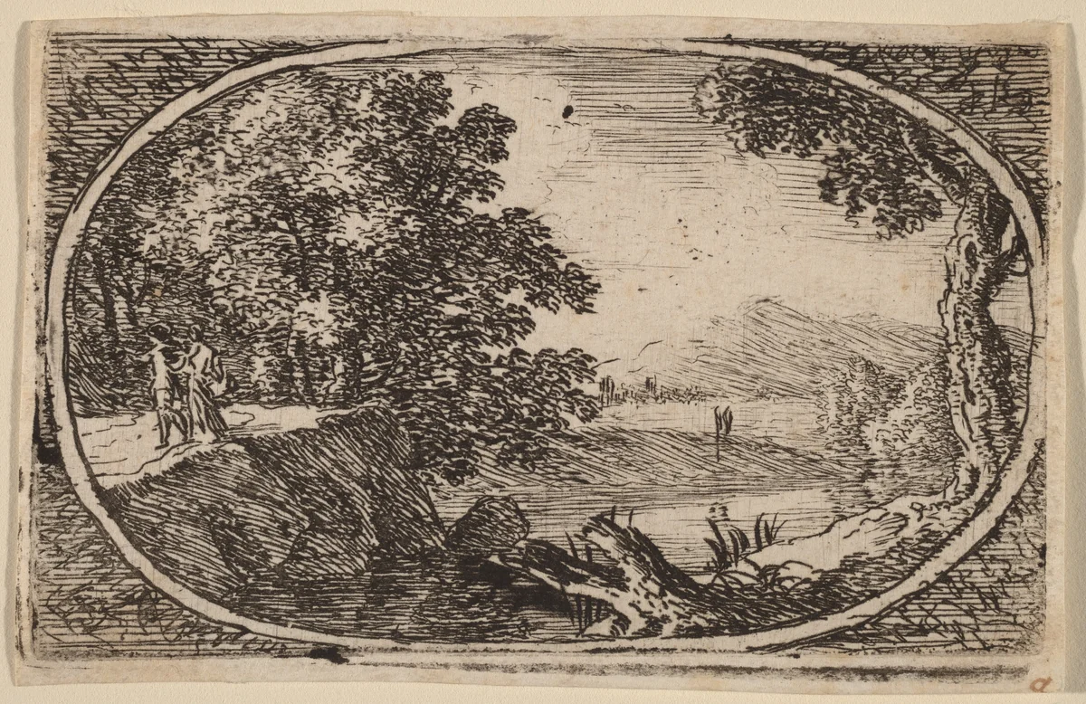 The Stump near the River by Herman van Swanevelt, print, 1600-1655