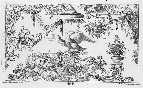 Ganz Neu Inventiertes Laub und Bandelwerck zu finden bey Albrecht Schimdt by Johann Jakob Baumgartner, book, 1726