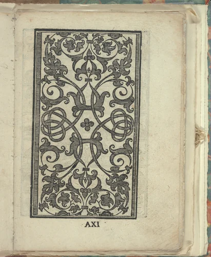 Opera Nova Universali intitulata Corona di racammi, page 11 (recto) by Giovanni Andrea Vavassore, book, 1530