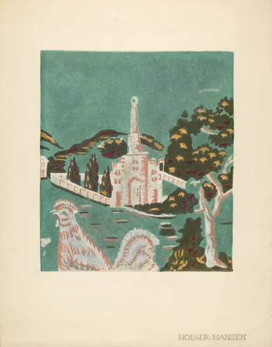 Bandbox (detail) by Holger Hansen, index of american design, 1940