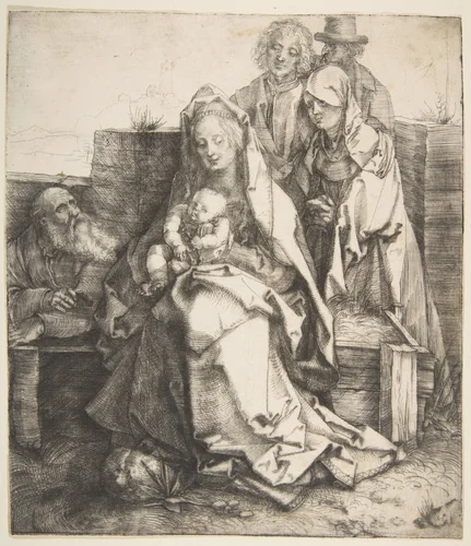 The Holy Family by Albrecht Dürer, print, 1512-1513