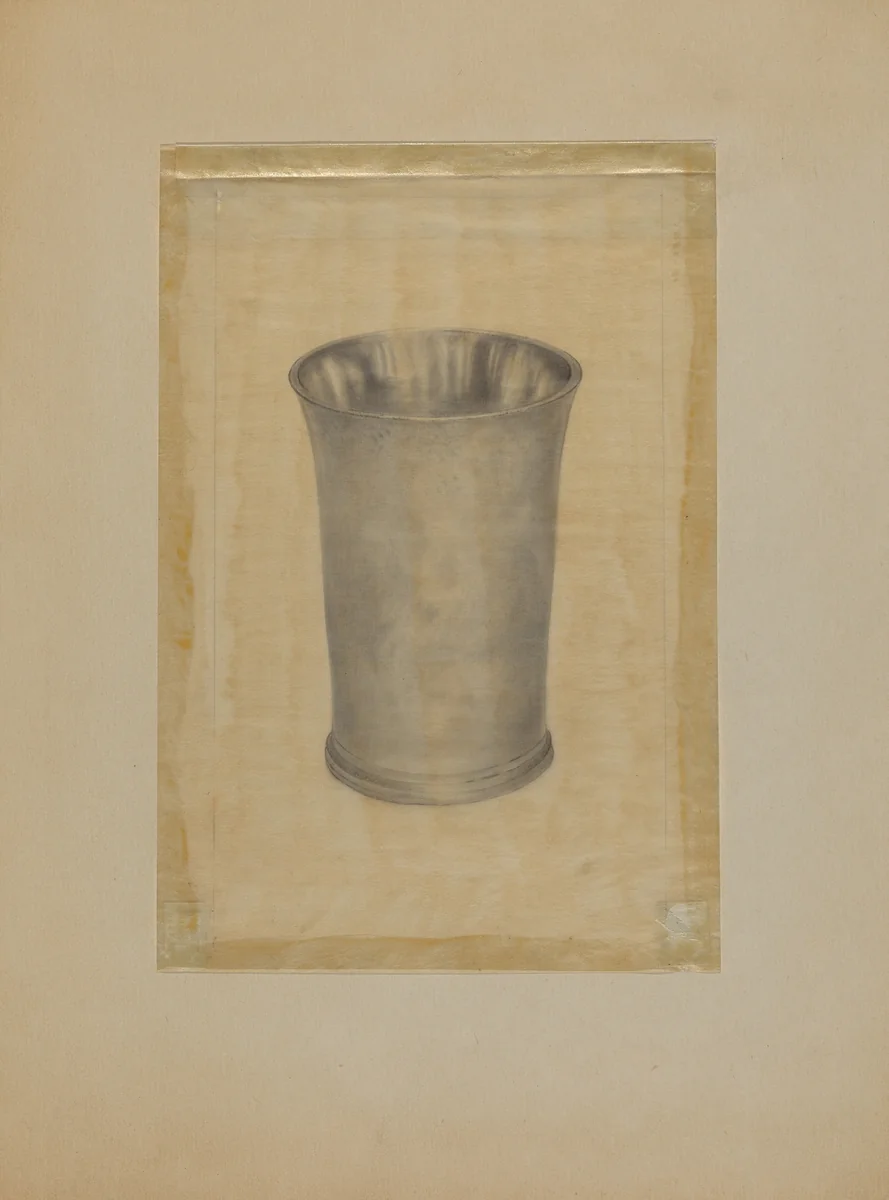 Pewter Beaker by Harry Goodman, index of american design, 1935-1942