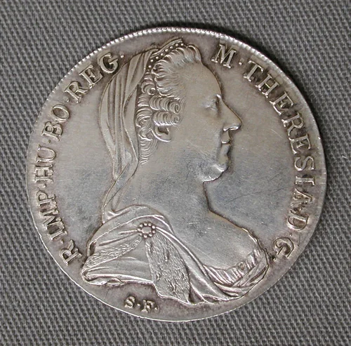 Thaler of Empress Maria Theresa by Günzburg Mint, metalwork, 1780