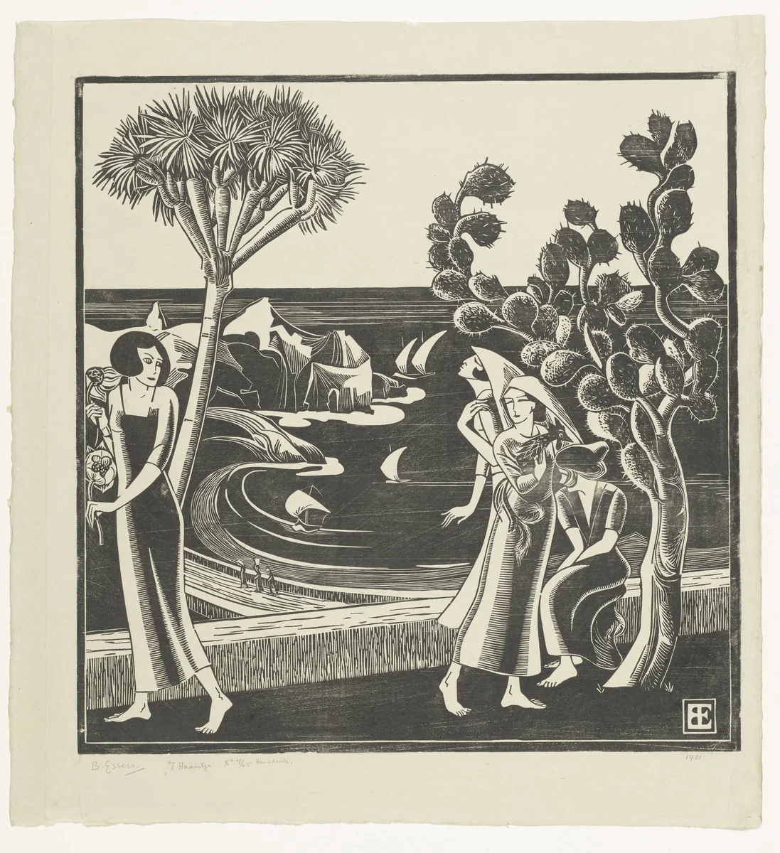 't Haantje by Bernard Essers, print, 1921