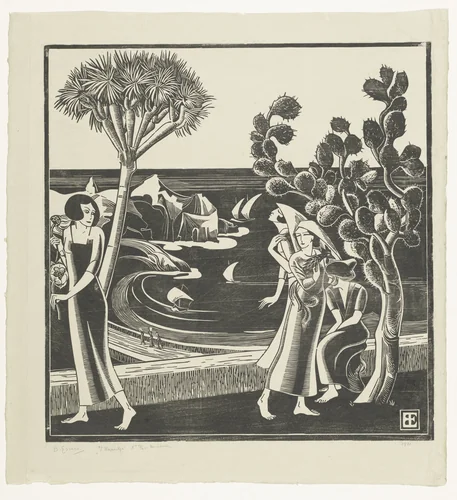 't Haantje by Bernard Essers, print, 1921