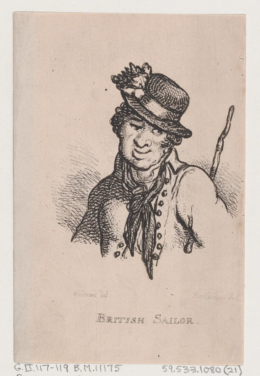 British Sailor by Thomas Rowlandson, print, 1808