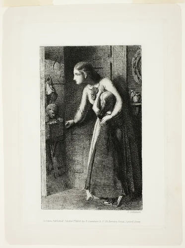 The Haunted House by Simeon Solomon, print, 1855