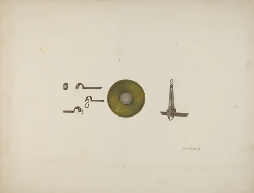 Shaker Scales by George V Vezolles, index of american design, 1935-1942