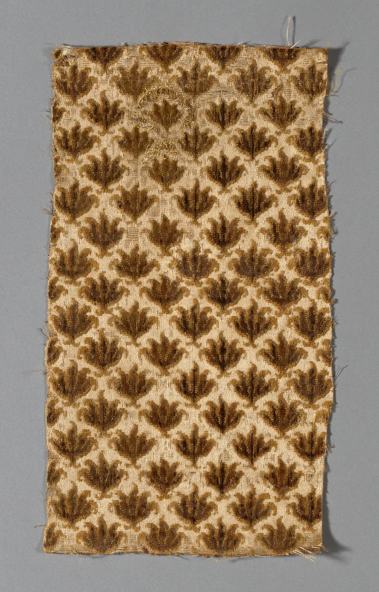 Fragment (Dress Fabric) by Possibly Italy, textile, 1650-1700