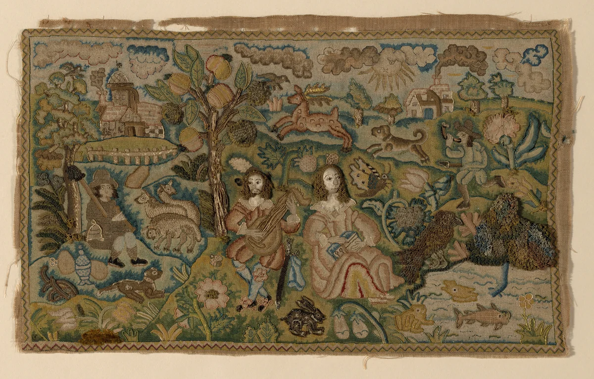 Picture by England, textile, 1601-1700