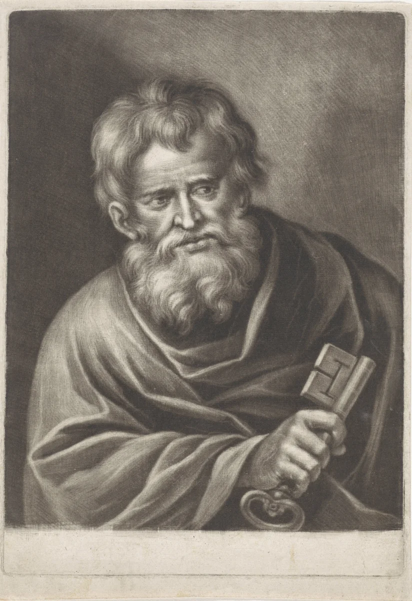 Apostel Petrus by anonymous, print, 1650-1800