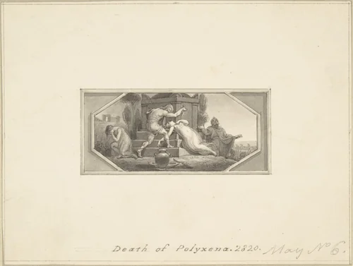 Death of Polyxena by Edward Francis Burney, drawing, 1790-1800