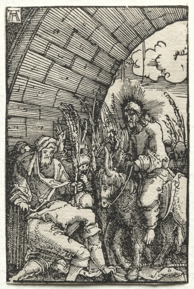 The Fall and Redemption of Man: The Entry into Jerusalem by Albrecht Altdorfer, print, 1510-1520