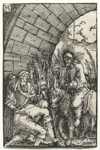 The Fall and Redemption of Man: The Entry into Jerusalem by Albrecht Altdorfer, print, 1510-1520