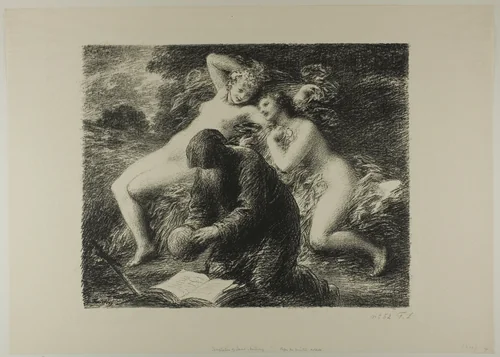 The Temptation of St. Anthony, from the third album of L'Estampe originale by Henri Fantin-Latour, print, 1893