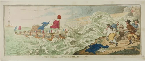 The Storm Rising by James Gillray, print, 1798