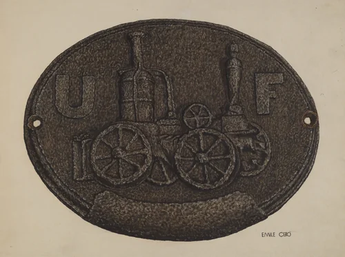 Firemark by Emile Cero, index of american design, 1937