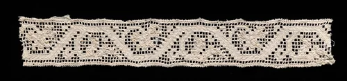 Needlepoint (Drawnwork) Lace Insertion by Unknown, textile, 1500-1599