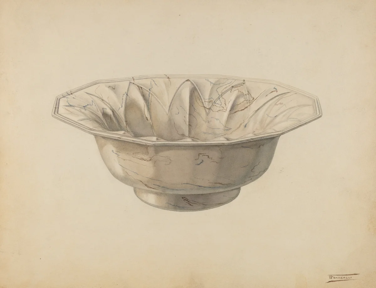 Wash Bowl by Frank Fumagalli, index of american design, 1938