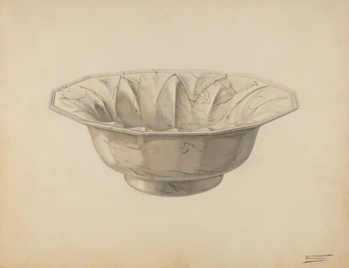 Wash Bowl by Frank Fumagalli, index of american design, 1938