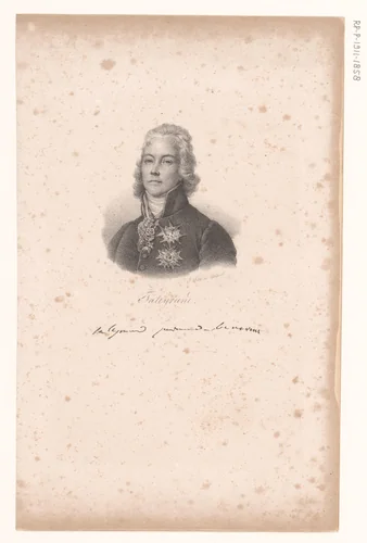 Portret van Charles-Maurice de Talleyrand by anonymous, print, 1818-1842