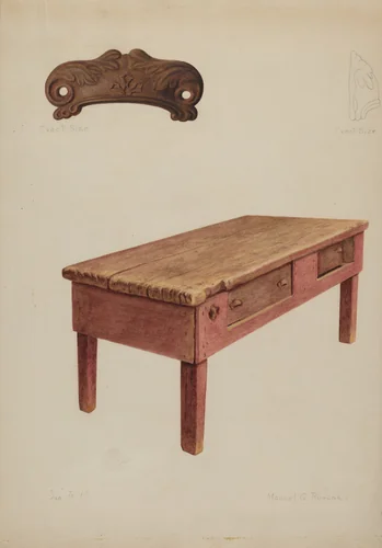 Tailor's Bench by Manuel G. Runyan, index of american design, 1938