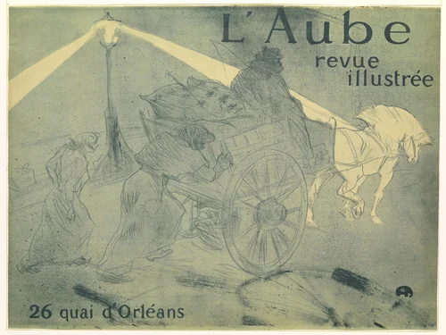The Dawn (L'Aube) by Henri de Toulouse-Lautrec, print, 1896