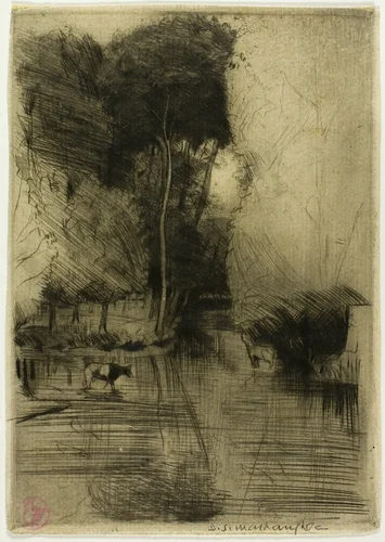 Mill Stream by Donald Shaw MacLaughlan, print, 1899