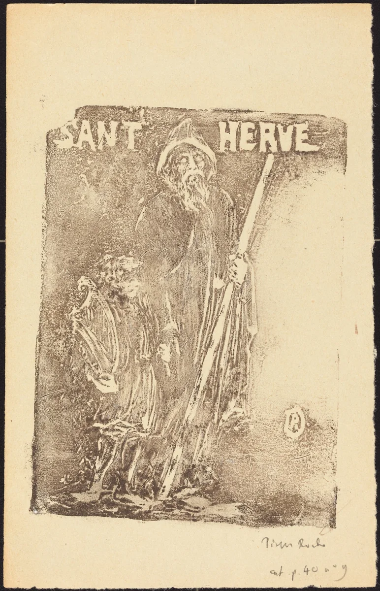 Saint Herve by Pierre Roche, print, 1855-1922