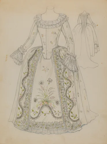 Dress by Jessie M Benge, index of american design, 1936