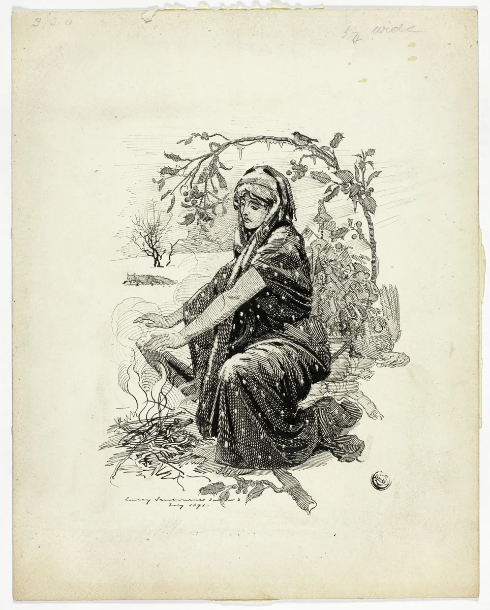 Winter by Linley Sambourne, drawing, 1891