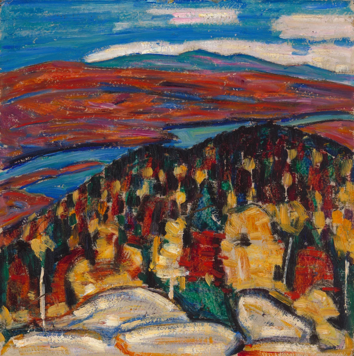 Landscape no. 26 by Marsden Hartley, painting, 1909-1910