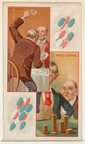 A Winning Way / Worth Winning, from the Jokes series (N118) issued by Duke Sons & Co. to promote Honest Long Cut Tobacco by W. Duke, Sons & Co., print, 1890-1893