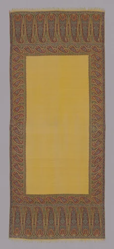 Shawl by India, textile, 1825-1835