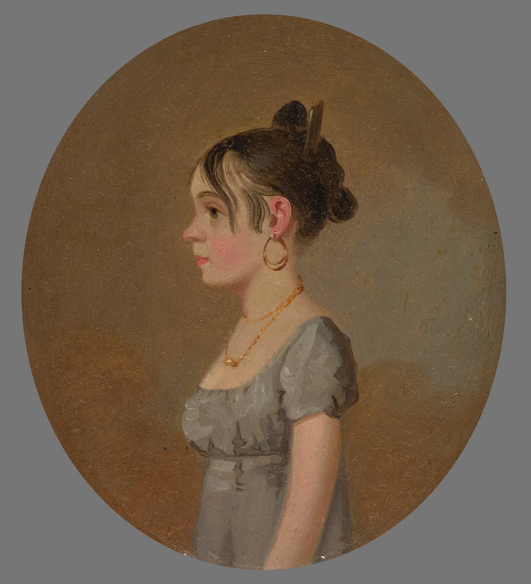 Miss Schaum by Jacob Eichholtz, painting, 1808-1810