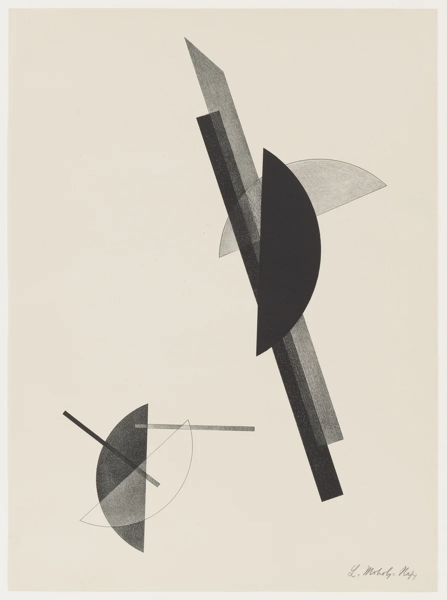 Untitled from Konstruktionen. Kestnermappe 6 (Constructions. Kestner Portfolio 6) by László Moholy-Nagy, print, 1923