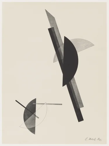 Untitled from Konstruktionen. Kestnermappe 6 (Constructions. Kestner Portfolio 6) by László Moholy-Nagy, print, 1923