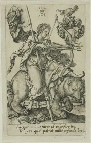 Wrath, from the Vices by Heinrich Aldegrever, print, 1552