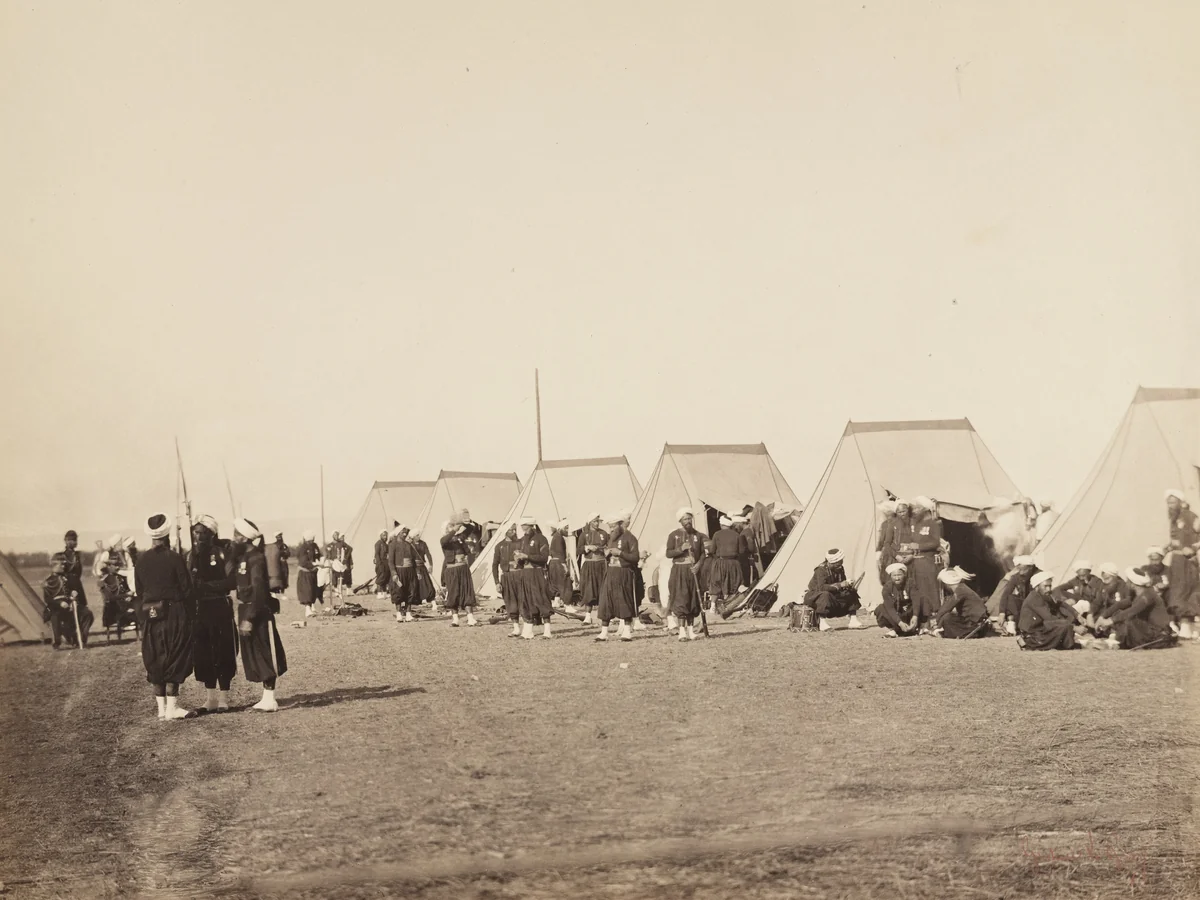 Untitled from the portfolio Souvenirs du Camp de Chalons by Gustave Le Gray, photograph, 1857