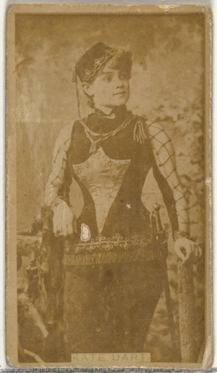 Kate Uart, from the Actors and Actresses series (N145-8) issued by Duke Sons & Co. to promote Duke Cigarettes by W. Duke, Sons & Co., photograph, 1890-1895