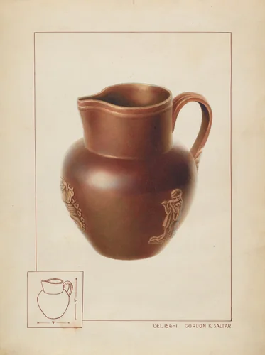 Pitcher by Gordon Saltar, index of american design, 1937