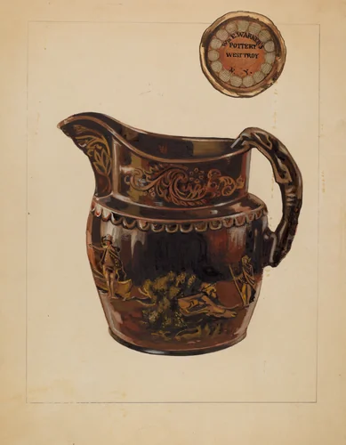 Pitcher by John Fisk, index of american design, 1937