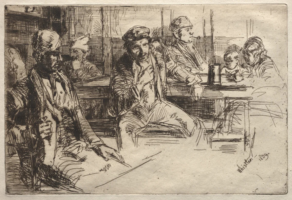 Longshoremen by James McNeill Whistler, print, 1859