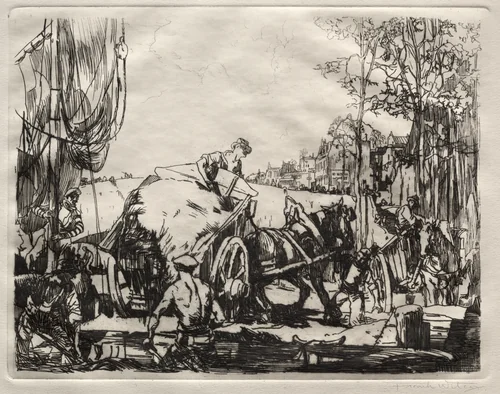 Port at Low Tide by Frank Wilcox, print